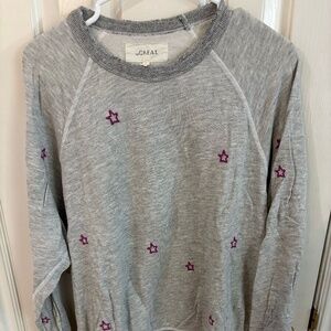 the GREAT grey sweatshirt with star embroidery